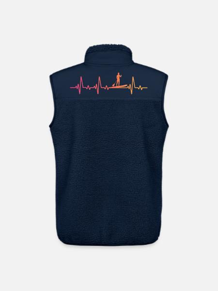 Sunset Heartbeat Stand-up-Paddle - Unisex Sherpaweste von Stanley/Stella - Navy
