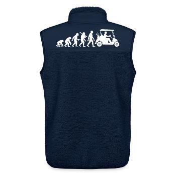 Golf Evolution Golfwagen Für Golfer Golfspieler - Unisex Sherpaweste von Stanley/Stella - Navy - Hinten - AI Model Male 178 light (178cm)