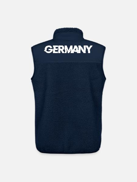 Germany Back - Unisex Sherpa Gilet by Stanley/Stella - navy