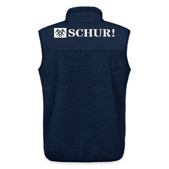 Schur Gondach Nodda Gemorje Siegerländer Platt - Unisex Sherpaweste von Stanley/Stella - Navy - Hinten - AI Model Male 178 light (178cm)