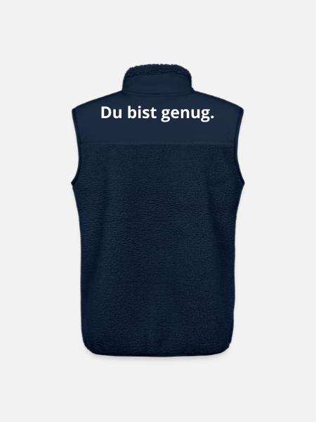 Du bist genug. - Unisex Sherpaweste von Stanley/Stella - Navy