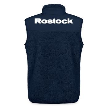 Rostock Heartbeat - Unisex Sherpa Gilet by Stanley/Stella - navy - Back - AI Model Male 178 light (178cm)