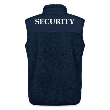 Sicherheit - Unisex Sherpaweste von Stanley/Stella - Navy - Hinten - AI Model Male 178 light (178cm)
