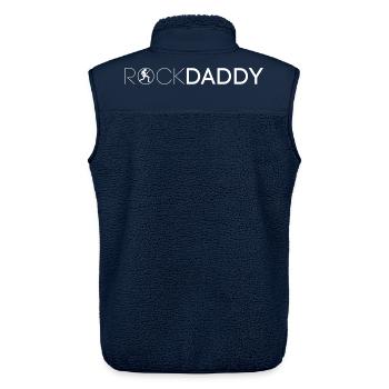 RockDaddy rock and roll - Unisex Sherpa Gilet by Stanley/Stella - navy - Back - AI Model Male 178 light (178cm)