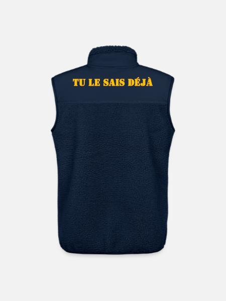 TU LE SAIS DÉJÀ - Veste sans manches sherpa unisexe Stanley/Stella - marine