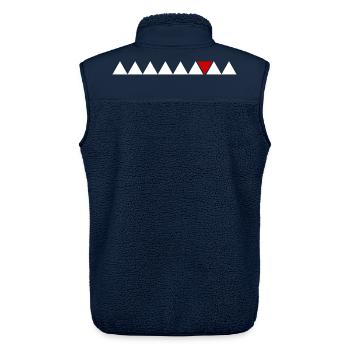 Sei unterschiedlich einzigartiges Dreieck unter Dreiecken Zitat - Unisex Sherpaweste von Stanley/Stella - Navy - Hinten - AI Model Male 178 light (178cm)