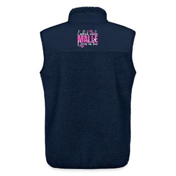 Mallorca Spruch Endlich Wieder Malle Diven On Tour - Unisex Sherpaweste von Stanley/Stella - Navy - Hinten - AI Model Male 178 light (178cm)