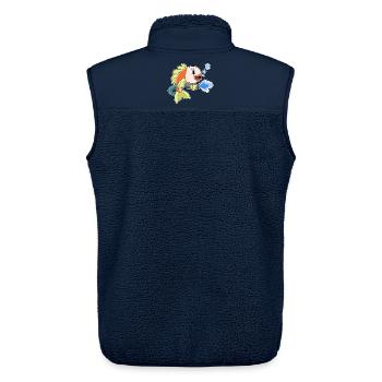 Fisch Feuerwehrmann Feuerwehrschlauch Feuerwehr - Unisex Sherpaweste von Stanley/Stella - Navy - Hinten - AI Model Male 178 light (178cm)