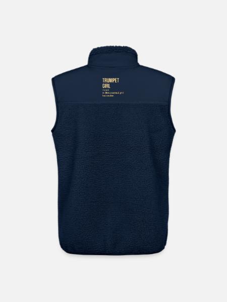 Trompette Trompette Trompette - Veste sans manches sherpa unisexe Stanley/Stella - marine
