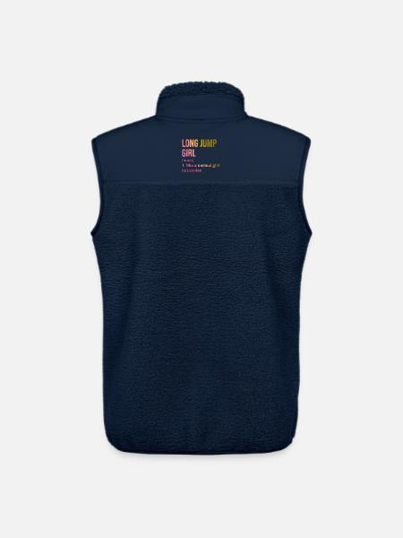 Long Jump Long Jump Long Jump - Unisex Sherpa Gilet by Stanley/Stella - navy
