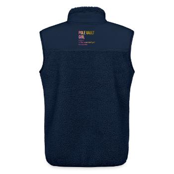 Stabhochsprung Stabhochsprung Stabhochsprung - Unisex Sherpaweste von Stanley/Stella - Navy - Hinten - AI Model Male 178 light (178cm)