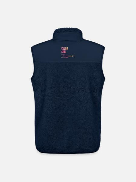 Violoncelle Violoncelle - Veste sans manches sherpa unisexe Stanley/Stella - marine
