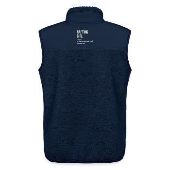 Rafting Rafting Rafting - Unisex Sherpaweste von Stanley/Stella - Navy - Hinten - AI Model Male 178 light (178cm)