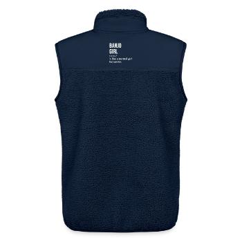 Banjo Banjo Banjo - Unisex Sherpaweste von Stanley/Stella - Navy - Hinten - AI Model Male 178 light (178cm)