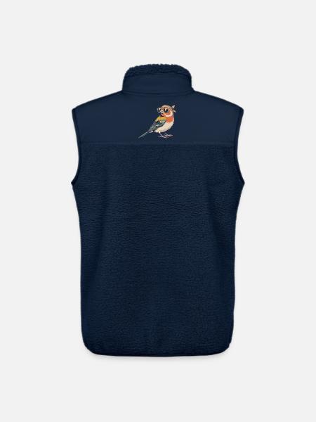 Finches - Unisex Sherpa Gilet by Stanley/Stella - navy