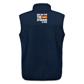 Have No Fear The Spaniard Is Here Spanier Spanien - Unisex Sherpaweste von Stanley/Stella - Navy - Hinten - AI Model Male 178 light (178cm)