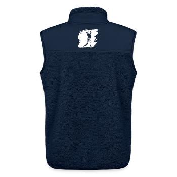 Golfer Skizze - Unisex Sherpaweste von Stanley/Stella - Navy - Hinten - AI Model Male 178 light (178cm)