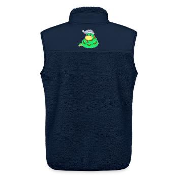 Snake Sleeping Nightcap - Unisex Sherpa Gilet by Stanley/Stella - navy - Back - AI Model Male 178 light (178cm)