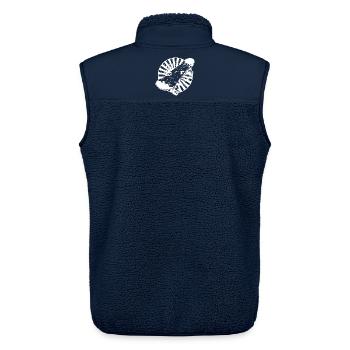 Skateboard Grafik - Unisex Sherpaweste von Stanley/Stella - Navy - Hinten - AI Model Male 178 light (178cm)