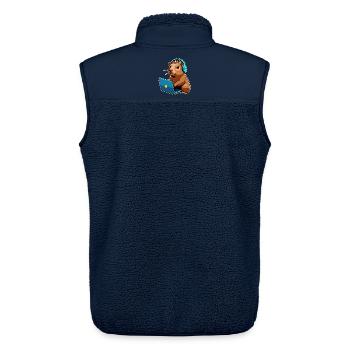 Capybara Programmierer Coder Computer - Unisex Sherpaweste von Stanley/Stella - Navy - Hinten - AI Model Male 178 light (178cm)