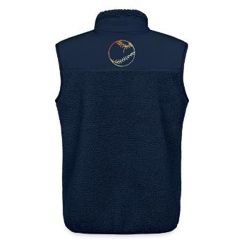 Baseball Ball Zeichnung - Unisex Sherpaweste von Stanley/Stella - Navy - Hinten - AI Model Male 178 light (178cm)