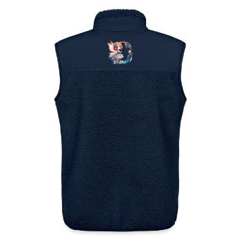 8 Jahre Fee Elfe Geburtstag Geschenk - Unisex Sherpaweste von Stanley/Stella - Navy - Hinten - AI Model Male 178 light (178cm)