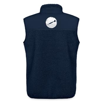 Dartpfeil Skizze - Unisex Sherpaweste von Stanley/Stella - Navy - Hinten - AI Model Male 178 light (178cm)