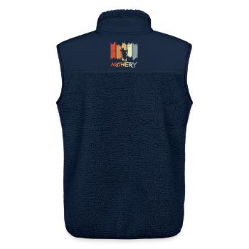 Bogensport - Unisex Sherpaweste von Stanley/Stella - Navy - Hinten - AI Model Male 178 light (178cm)