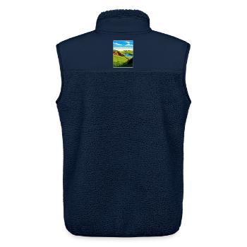 St Andrews Golf Course Schottland Andrew Travel Card - Unisex Sherpaweste von Stanley/Stella - Navy - Hinten - AI Model Male 178 light (178cm)