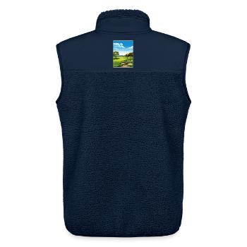 Tpc San Antonio Golf Reise Poster Souvenir WPA - Unisex Sherpaweste von Stanley/Stella - Navy - Hinten - AI Model Male 178 light (178cm)