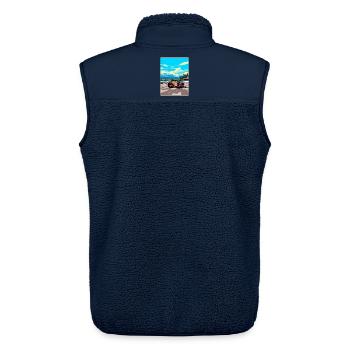 Spielberg Circuit Motorsport Rennen Österreich Reisen - Unisex Sherpaweste von Stanley/Stella - Navy - Hinten - AI Model Male 178 light (178cm)
