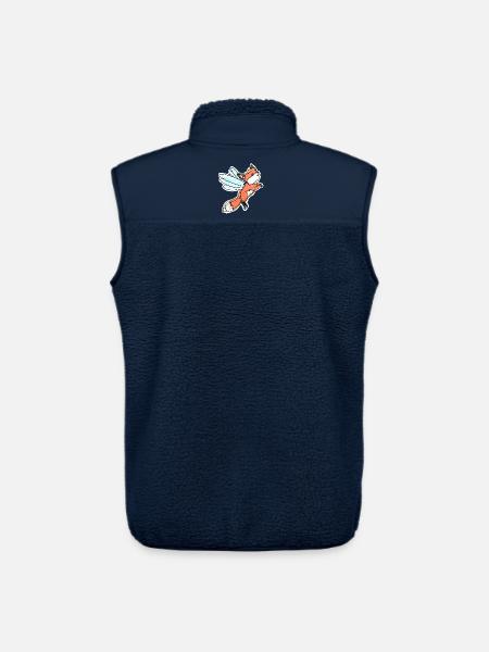 Fantastic, Flying Fairy Fox - Unisex Sherpa Gilet by Stanley/Stella - navy