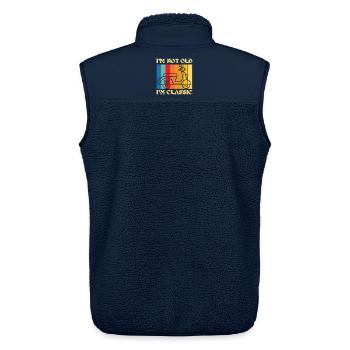 I’m Not Old, I’m Classic – Retro Scooter - Unisex Sherpaweste von Stanley/Stella - Navy - Hinten - AI Model Male 178 light (178cm)