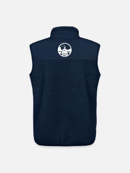 Railway Drawing - Unisex Sherpa Gilet by Stanley/Stella - navy