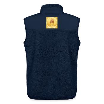 Jungfrau - Unisex Sherpaweste von Stanley/Stella - Navy - Hinten - AI Model Male 178 light (178cm)