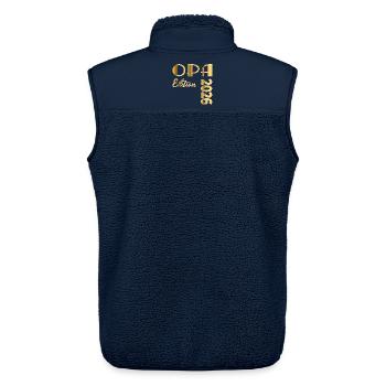 Schriftzug OPA 2026 - Unisex Sherpaweste von Stanley/Stella - Navy - Hinten - AI Model Male 178 light (178cm)