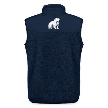 King of the Alpine Tranquility - Unisex Sherpa Gilet by Stanley/Stella - navy - Back - AI Model Male 178 light (178cm)