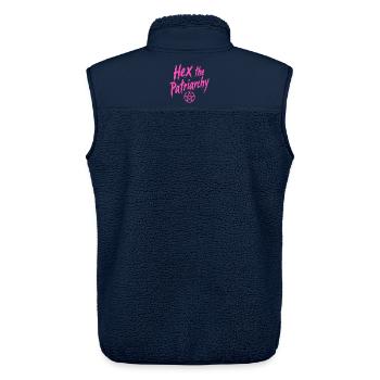 Hex The Patriarchy - Feminist Statement - Unisex Sherpaweste von Stanley/Stella - Navy - Hinten - AI Model Male 178 light (178cm)