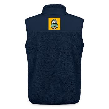 Best Gamer Ever - Unisex Sherpaweste von Stanley/Stella - Navy - Hinten - AI Model Male 178 light (178cm)