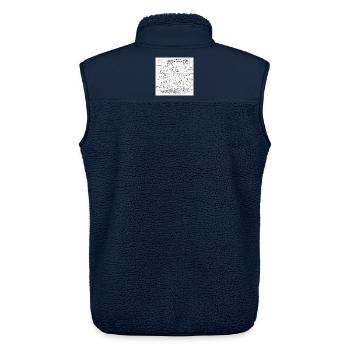 Mensch oder Roboter - Unisex Sherpaweste von Stanley/Stella - Navy - Hinten - AI Model Male 178 light (178cm)