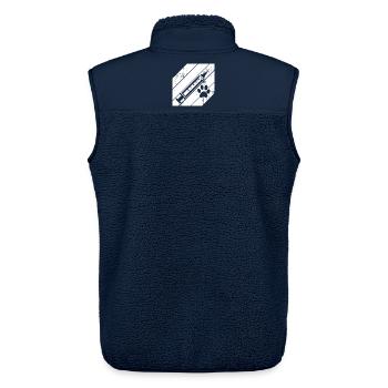 Tierarzt Spritze - Unisex Sherpaweste von Stanley/Stella - Navy - Hinten - AI Model Male 178 light (178cm)