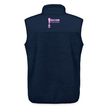 Geschmacksmanagerin Mama Köchin - Unisex Sherpaweste von Stanley/Stella - Navy - Hinten - AI Model Male 178 light (178cm)
