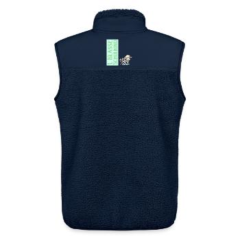 Schulkind Fußball - Einschulung Schafe - Unisex Sherpaweste von Stanley/Stella - Navy - Hinten - AI Model Male 178 light (178cm)