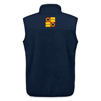 Deutschland Quadrat Wappen - Unisex Sherpaweste von Stanley/Stella - Navy - Hinten - AI Model Male 178 light (178cm)