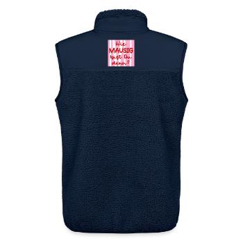 Freundschaft Maus Freundin - Unisex Sherpaweste von Stanley/Stella - Navy - Hinten - AI Model Male 178 light (178cm)