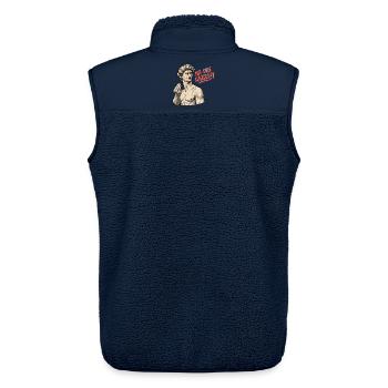 Ma Che Cazzo?! – David mit italienischem Temperame - Unisex Sherpaweste von Stanley/Stella - Navy - Hinten - AI Model Male 178 light (178cm)