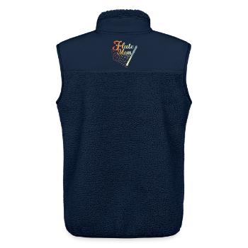 Flöte Mutter - Unisex Sherpaweste von Stanley/Stella - Navy - Hinten - AI Model Male 178 light (178cm)
