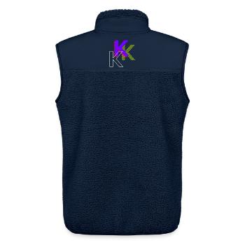 k - Graffiti Design - Unisex Sherpaweste von Stanley/Stella - Navy - Hinten - AI Model Male 178 light (178cm)