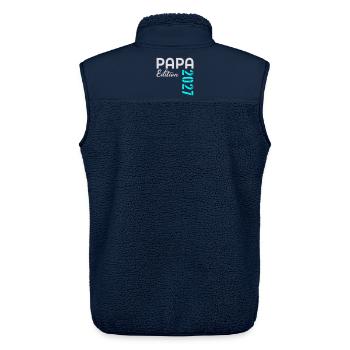 BABY PAPA 2027 EDITION - Unisex Sherpaweste von Stanley/Stella - Navy - Hinten - AI Model Male 178 light (178cm)