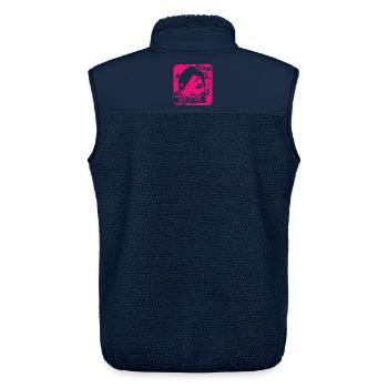 The Face -T-shirts 08:1 - Veste sans manches sherpa unisexe Stanley/Stella - marine - Dos - AI Model Male 178 light (178cm)